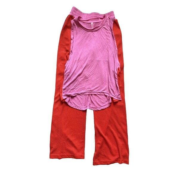 Free People Movement Nothing But Net Athletic Athleisure Set Size XS Orange Pink - Picture 5 of 12